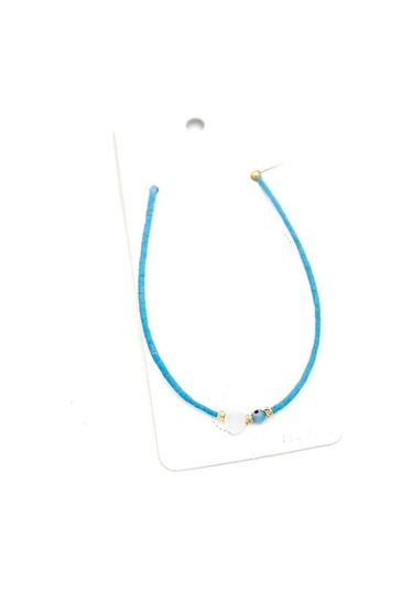 Afgan Boncuk Halhal - Turkuaz Çok Renkli