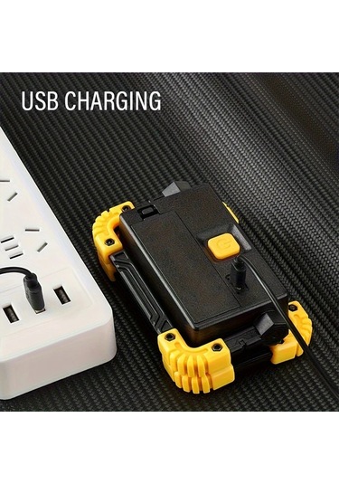 Stil B 2 Adet Led İş Işığı, Usb Şarj Edilebilir, Taşınabilir Sel Işığı, 180 Dönebilen İş Alanı Aydınlatması, Zemin Lambası, Erişim Işığı, Çoklu Işık Modları, Kamp, Tamir, Garaj, Acil İş Işığı İçin