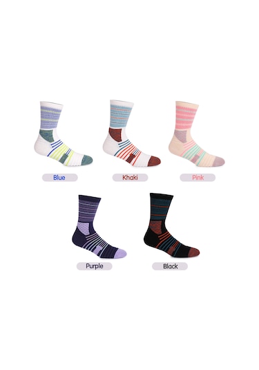 Lemestar Spor Çorapları Basketbol Bisiklet Turizm Kayaklama Orta Boy Antrenman Topuk Ayak Üstü Yumuşak Yastık Kaymaz Dikiş Desenli Tek Çift Pembe