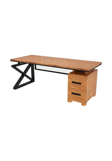 Best Doğal Ahşap Ofis Ve Çalışma Masası -çekmece Modüllü-200 85 76 Cm-açık Ceviz Açık Ceviz Best Doğal Ahşap Ofis Ve Çalışma Masası -çekmece Modüllü-200 85 76 Cm-açık Ceviz Açık Ceviz