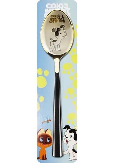 Souzmul'tfil'm Çay Kaşığı Hediye "yavru Köpek Yavru Kedi Hav" 387727754