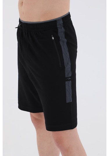 Maraton Sportswear Regular Erkek Basic Siyah Şort 21042-siyah