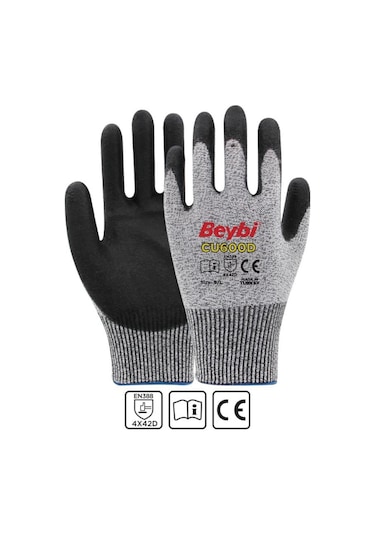 Beybi Cu600D Pu Kaplı Polietilen Kesilme Dirençli Örme Eldiven