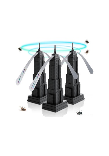 Kosona Siyah Tahta Üstü Uçucu Kovucu Fan - Işık Refraktörü İle Sessiz Çalışır, Asma Kancasıyla İç/ Dış Kullanım İçin Portatif