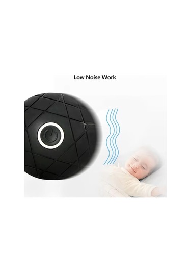 Dm 3d Titreşimli Yoga Topu - Kas Gevşetme, Masaj, Fitness, Şarj Edilebilir Silikon El Topu Siyah Gri Gri - Siyah