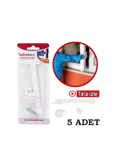 Pencere Havalandırma Kolu 5 Adet Pencere Kademeli Emniyet Kilidi Çok Renkli
