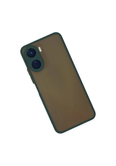 Vivo Y16 Kılıf Montreal Silikon Kapak - Yeşil