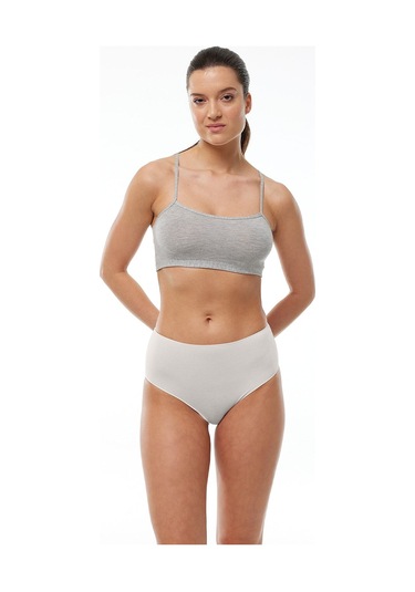 Malabadi Kadın Ekru 6 Lı Paket Modal Yüksek Bel Slip Külot 1955 Ekru