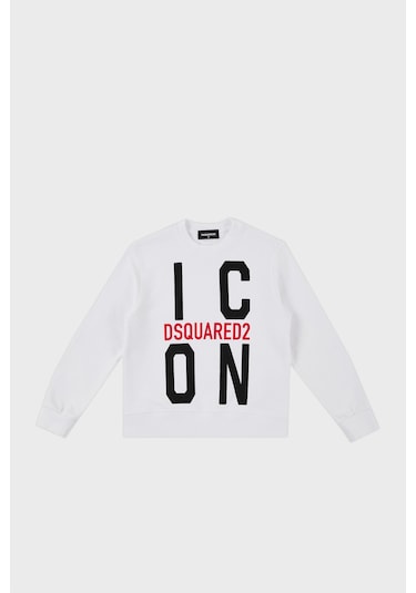 Dsquared2 Çocuk Sweat Dq0245-d002y Whıte Beyaz