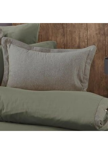 Nazik Saten Nevresim Takımı Çift Kişilik Amanda Yeşil