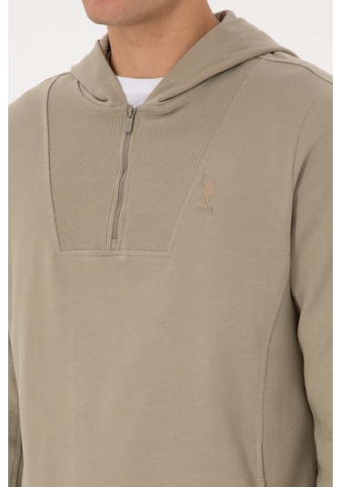 U.s. Polo Assn. Erkek Açık Haki Sweatshirt 50316391-vr183 Acık Hakı