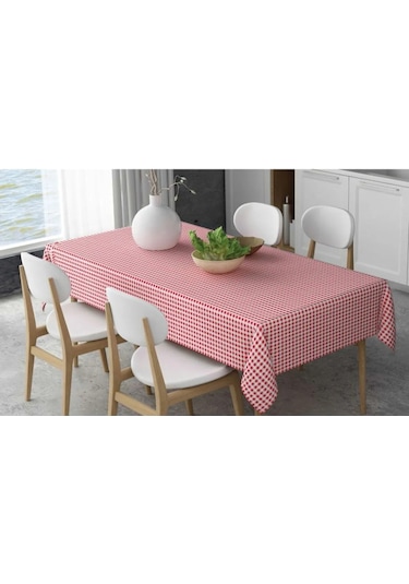 Pötikare Piknik Örtüsü - Masa Örtüsü- Sofra Bezi 160 160 Cm Kırmızı