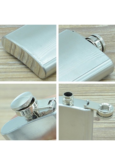 Sones 100ml Cep Şişesi Açık Hava Sporları Düz Likör Matarası Kamp Ultra Hafif Taşınabilir Aşınmaya Dayanıklı Şarap Kavanozu