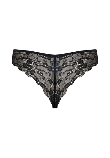 DeFacto Dantel Brazilian Külot-Fall in Love T3197AZ25SPBK27 Siyah