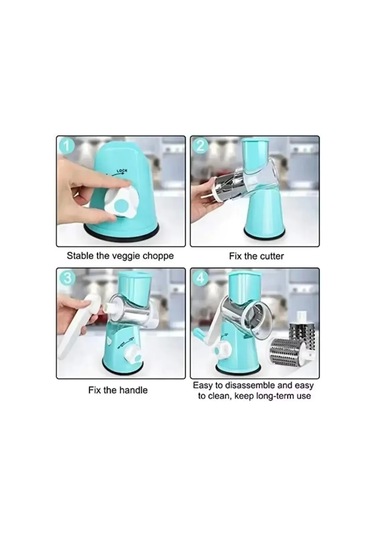 Myinkai 1 Adet Taşınabilir Manuel Sebze Kesici Dilimleme Çok Mavi