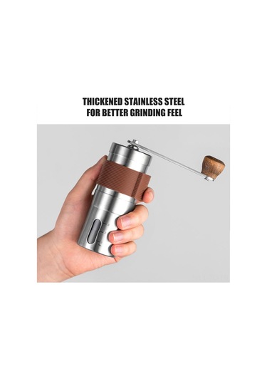 Skycity El İle Kahve Değirmeni, 304 Çelik, Porselen Çekirdek, Ayar可调, Taşınabilir, Anti-kayma Silikon Kılıf, Tahıl Dağıtabilir