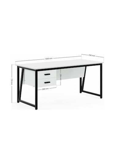 Ms2c Çalışma Masası,ofis Masası - 70x160 Cm - Beyaz Ms2c - 160 - Beyaz