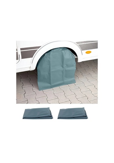 Willowhaven 2 Adet 15-20 Inç Karavan Römork Dayanıklı Lastik Koruma Kılıfı L