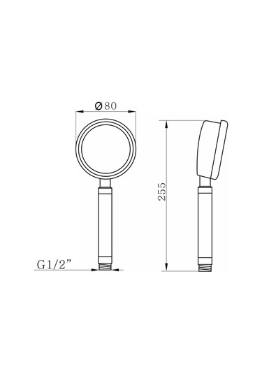 Argo Isilik Duş Başlığı Duş Başlığı Şeftali Simli Siyah - Altın 168684432 Siyah