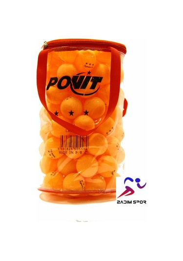 Povit 100'lu Pinpon Topu Turuncu Renk