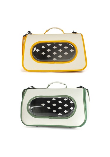 Geeksen Kedi Taşıma Çantası Şeffaf Pencere Ve Nefes Alabilir Delikler Seyahat İçin