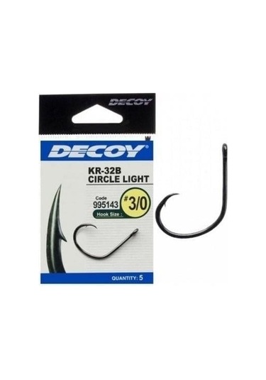 Decoy Kr-32b Circle Light Black Nickel Olta İğnesi 2-0 No