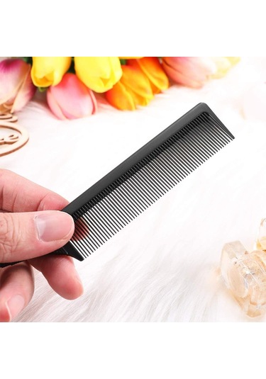 Adet Siyah Folyo Vurgulama Saç Tarağı Taşınabilir Metal Kuyruk İğne Profesyonel Saç Fırçası Kuaförlük Saç Ekleme Dişli Berber