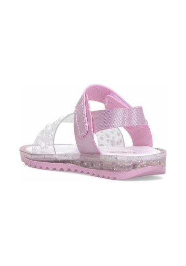 Elit Şa-b-036-25y Bebe Kız Çocuk Düz Sandalet Pembe Pembe