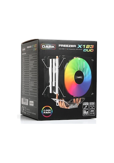 Dark Freezer X123 Duo 12cm Intel Amd Uyumlu 4pin Pwm Bağlantılı
