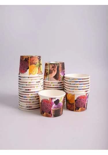 Laren Tek Kullanımlık Kağıt Kremalık 330ml 90 Adet 372749005