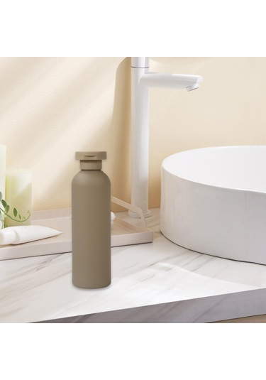 Suntek Kozmetik Makyaj Ambalaj Depolama Tutucu Kapları Gri-200ml Gri 200ml