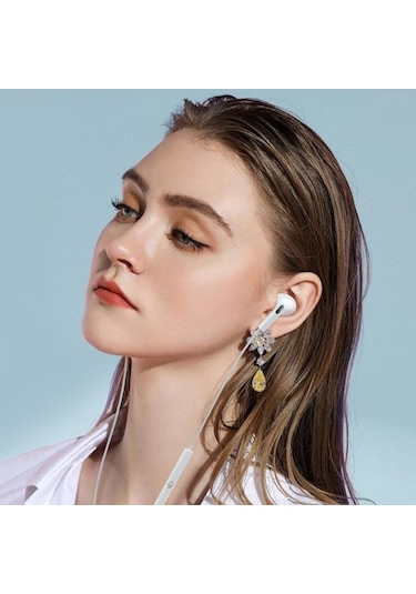 Zmc Bilişim İphone Ucu Çıkışlı Pop Up Kulakiçi Yumuşak Kontrol Tuşlu Kulaklık