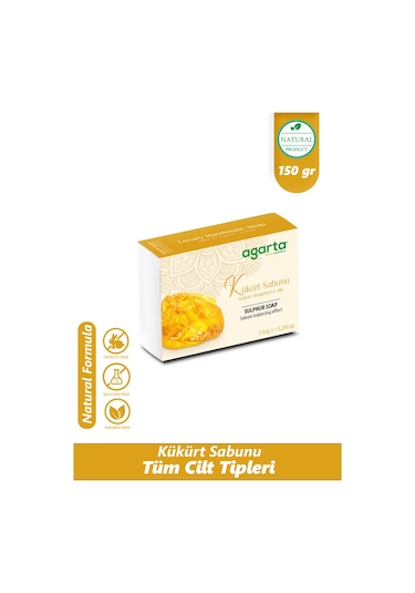 Agarta El Yapımı Doğal Katı Kükürt Sabunu 150 G