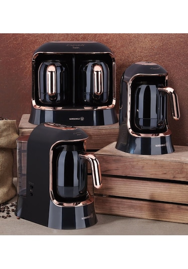 Kahvekolik Deluxe Otomatik Kahve Makinesi Siyah Rose A860-09