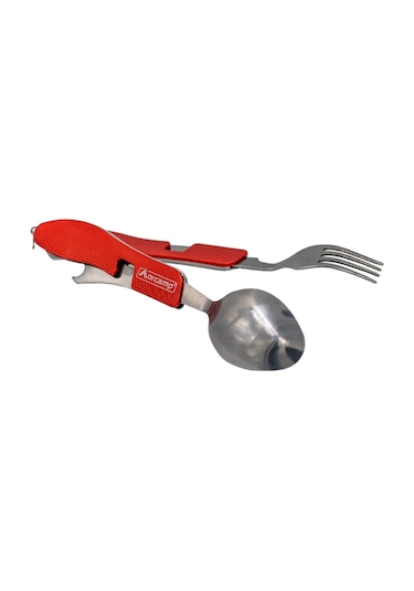 Kamp Çatal Kaşık Bıçak  Seti Gri