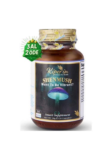 Kiperin Shenmush Ahcc, Reishi, Shiitake, Lions's Mane, Agaricus, Cordyceps Mantarları 30 Kapsül