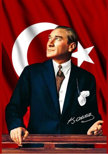 Atatürk Baskılı Türk Bayrağı 300x450 Cm / 3x4,5 Metre - Raşel K
