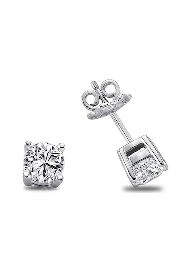 0.20 Karat H-ı Vs Pırlanta Tektaş Küpe W2pe3362