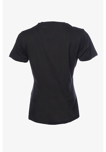 Hummel Hmlt-te Elemental Logo Cotton Tee Kadın Siyah T-shirt 912016-2001 Siyah