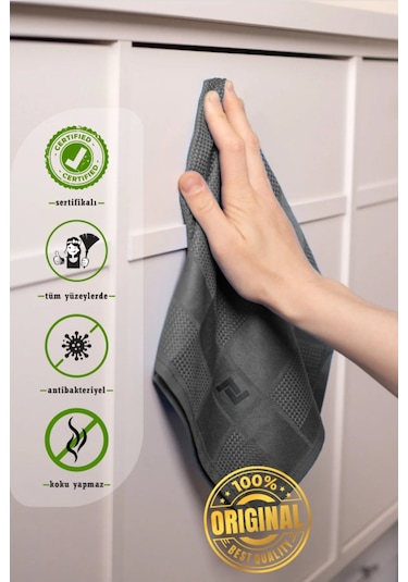 Qurry Sihirli Mikrofiber İz Bırakmaz Temizlik Bezi 6'lı 35 x 60 CM