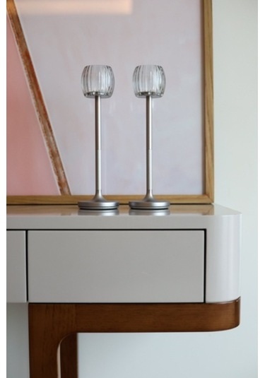 Stylistic Hari Waves Bistro Lamba Gümüş Beyaz Renkli