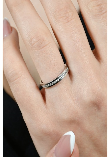 Taşlı Çıtır Yüzük 14 Ayar A041343