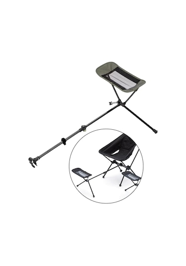 Homyl Katlanır Kamp Sandalyesi Ayak Dayama Aksesuarı Alüminyum Yeşil