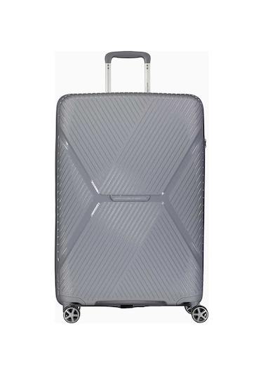 Benetton Büyük Boy %100 Polipropilen Valiz Gri Bnt3000