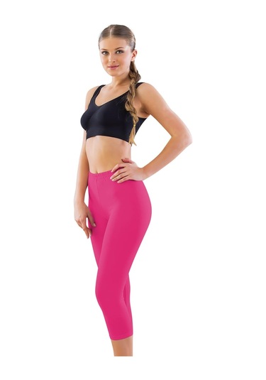 Fuşya Mı Emay 7300 Battal Kapri Tayt Fuşya