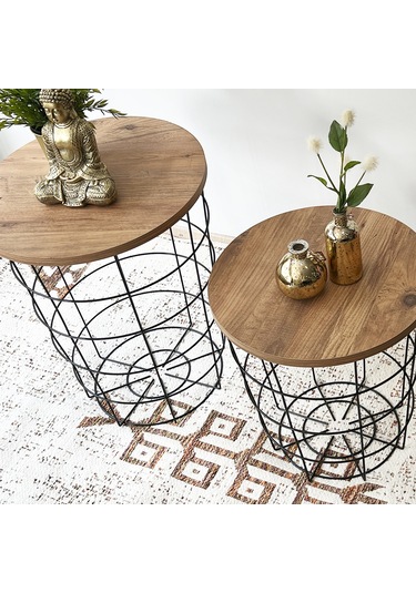 Sepet Sehpa 2li Zigon Orta Sehpa 5075