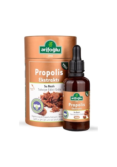 Arifoğlu Organik Su Bazlı Propolis Ekstraktı Alkolsüz 50 ML