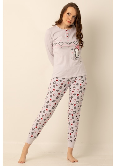 Doremi Pamuklu Bayan Pijama Takımı 001