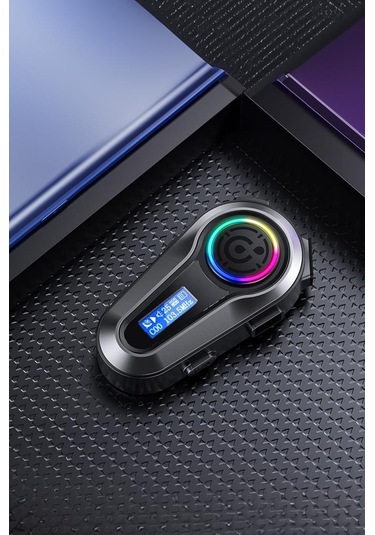 Torima Q10 Siyah Lcd Ekranlı Bluetooth Motosiklet Kulaklığı Intercom