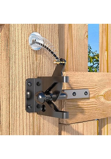 Nayomiglow Adet Yaylı Çekmeli Kapı Mandalı, Çit Kapı Kilidi, Halatlı Küçük Çit Kilidi, Çit Kapıları İçin Uygun